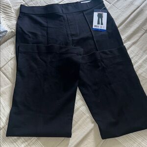 NWT High Rise Flare Ponte Black Pant Control top